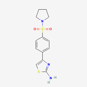 4-(4-(Pyrrolidin-1-ylsulfonyl)phenyl)thiazol-2-amine