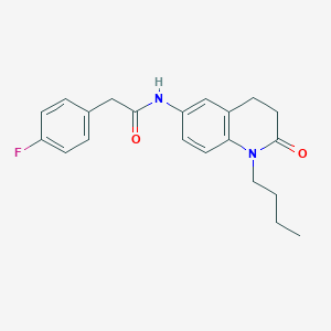 N-(1-butyl-2-oxo-1,2,3,4-tetrahydroquinolin-6-yl)-2-(4-fluorophenyl)acetamide
