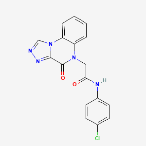 N-(4-chlorophenyl)-2-(4-oxo[1,2,4]triazolo[4,3-a]quinoxalin-5(4H)-yl)acetamide