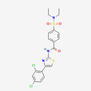 N-[4-(2,4-dichlorophenyl)-1,3-thiazol-2-yl]-4-(diethylsulfamoyl)benzamide
