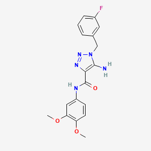 5-amino-N-(3,4-dimethoxyphenyl)-1-(3-fluorobenzyl)-1H-1,2,3-triazole-4-carboxamide