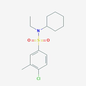 [(4-Chloro-3-methylphenyl)sulfonyl]cyclohexylethylamine