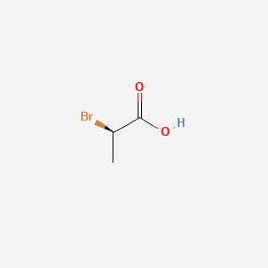 molecular formula C3H5BrO2 B2873735 (R)-(+)-2-Bromopropionic acid CAS No. 10009-70-8; 32644-15-8; 590-97-6