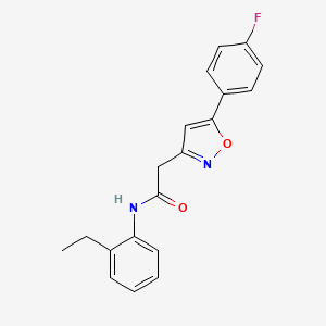 N-(2-ethylphenyl)-2-(5-(4-fluorophenyl)isoxazol-3-yl)acetamide