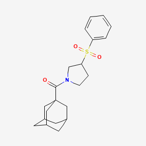 (3r,5r,7r)-Adamantan-1-yl(3-(phenylsulfonyl)pyrrolidin-1-yl)methanone