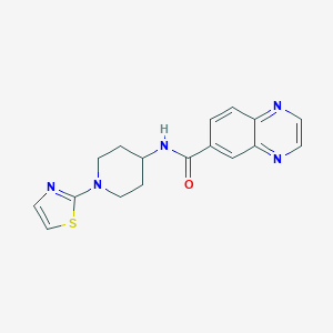 N-(1-(thiazol-2-yl)piperidin-4-yl)quinoxaline-6-carboxamide