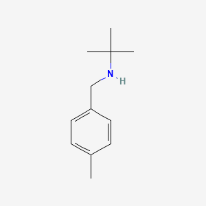 molecular formula C12H19N B2873749 2-methyl-N-[(4-methylphenyl)methyl]propan-2-amine CAS No. 55980-45-5
