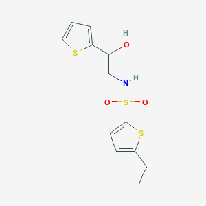 5-ethyl-N-(2-hydroxy-2-(thiophen-2-yl)ethyl)thiophene-2-sulfonamide