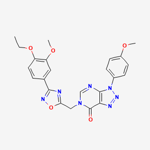 6-((3-(4-ethoxy-3-methoxyphenyl)-1,2,4-oxadiazol-5-yl)methyl)-3-(4-methoxyphenyl)-3H-[1,2,3]triazolo[4,5-d]pyrimidin-7(6H)-one