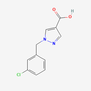 molecular formula C11H9ClN2O2 B2873793 1-(3-chlorobenzyl)-1H-pyrazole-4-carboxylic acid CAS No. 1006494-84-3