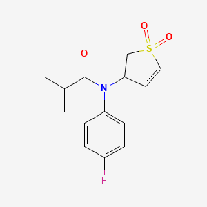 N-(1,1-dioxido-2,3-dihydrothien-3-yl)-N-(4-fluorophenyl)-2-methylpropanamide
