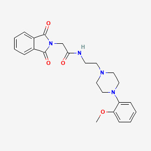 2-(1,3-dioxoisoindolin-2-yl)-N-(2-(4-(2-methoxyphenyl)piperazin-1-yl)ethyl)acetamide