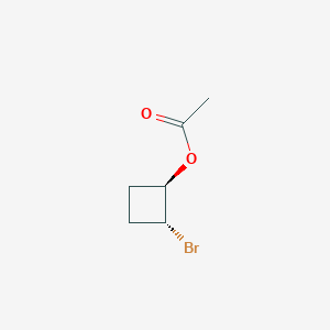 molecular formula C6H9BrO2 B2873827 trans-1-Bromo-2-acetoxy-cyclobutane CAS No. 64940-58-5
