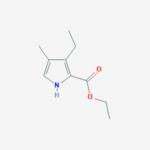 molecular formula C10H15NO2 B2873864 Ethyl 3-ethyl-4-methyl-1H-pyrrole-2-carboxylate CAS No. 4949-58-0