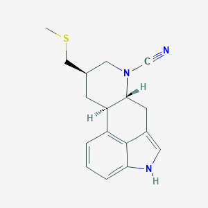 molecular formula C17H19N3S B028739 N-Despropyl Pergolide 6-Carbonitrile CAS No. 98988-34-2