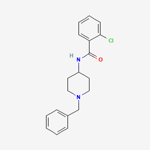 molecular formula C19H21ClN2O B2874006 N-(1-benzylpiperidin-4-yl)-2-chlorobenzamide CAS No. 326898-90-2