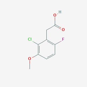 molecular formula C9H8ClFO3 B2874010 2-(2-chloro-6-fluoro-3-methoxyphenyl)acetic acid CAS No. 1017777-68-2