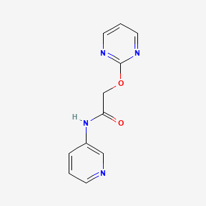 molecular formula C11H10N4O2 B2874016 N-(pyridin-3-yl)-2-(pyrimidin-2-yloxy)acetamide CAS No. 1251564-24-5