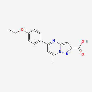 5-(4-ethoxyphenyl)-7-methylpyrazolo[1,5-a]pyrimidine-2-carboxylic acid