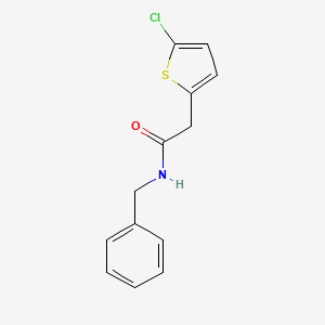 molecular formula C13H12ClNOS B2874056 N-benzyl-2-(5-chlorothiophen-2-yl)acetamide CAS No. 921797-87-7