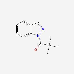 molecular formula C12H14N2O B2874057 1-(Indazol-1-yl)-2,2-dimethylpropan-1-one CAS No. 861359-04-8