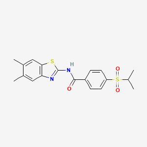 N-(5,6-dimethylbenzo[d]thiazol-2-yl)-4-(isopropylsulfonyl)benzamide