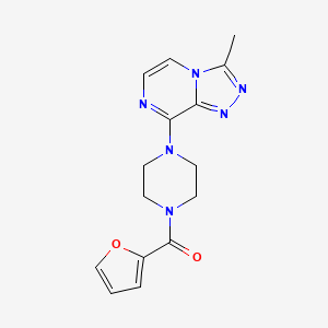 Furan-2-yl(4-(3-methyl-[1,2,4]triazolo[4,3-a]pyrazin-8-yl)piperazin-1-yl)methanone
