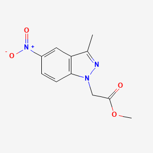 methyl 2-(3-methyl-5-nitro-1H-indazol-1-yl)acetate