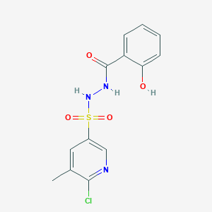 N'-[(6-chloro-5-methylpyridin-3-yl)sulfonyl]-2-hydroxybenzohydrazide