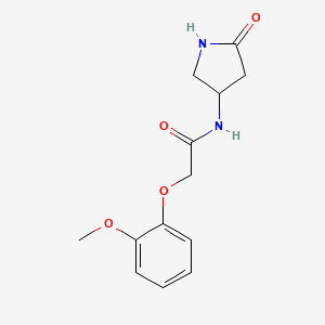 2-(2-methoxyphenoxy)-N-(5-oxopyrrolidin-3-yl)acetamide