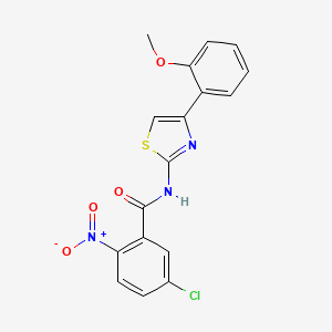5-chloro-N-[4-(2-methoxyphenyl)-1,3-thiazol-2-yl]-2-nitrobenzamide
