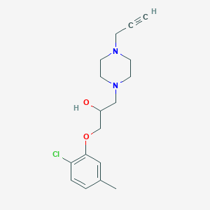 B2874087 1-(2-Chloro-5-methylphenoxy)-3-(4-prop-2-ynylpiperazin-1-yl)propan-2-ol CAS No. 1645353-18-9