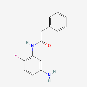 molecular formula C14H13FN2O B2874097 N-(5-amino-2-fluorophenyl)-2-phenylacetamide CAS No. 865837-16-7