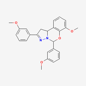 7-Methoxy-2,5-bis(3-methoxyphenyl)-1,10b-dihydropyrazolo[1,5-c][1,3]benzoxazine
