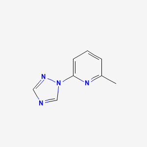 molecular formula C8H8N4 B2874136 2-Methyl-6-(1h-1,2,4-triazol-1-yl)pyridine CAS No. 1042392-42-6