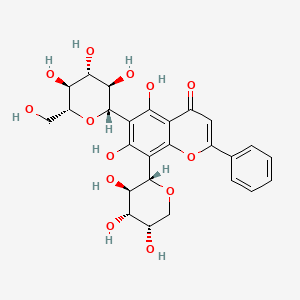 molecular formula C26H28O13 B2874207 Chrysin 6-C-glucoside 8-C-arabinoside 