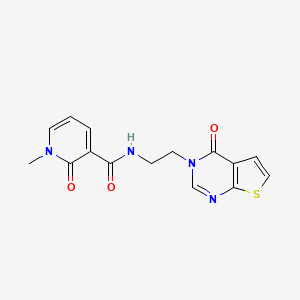 1-methyl-2-oxo-N-(2-(4-oxothieno[2,3-d]pyrimidin-3(4H)-yl)ethyl)-1,2-dihydropyridine-3-carboxamide