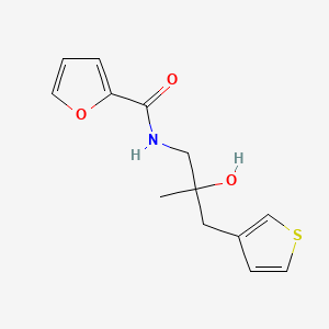 molecular formula C13H15NO3S B2874238 N-[2-hydroxy-2-methyl-3-(thiophen-3-yl)propyl]furan-2-carboxamide CAS No. 2097861-23-7