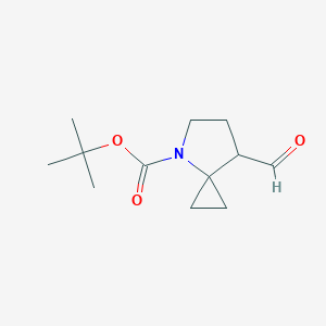 molecular formula C12H19NO3 B2874260 Tert-butyl 7-formyl-4-azaspiro[2.4]heptane-4-carboxylate CAS No. 2344679-03-2