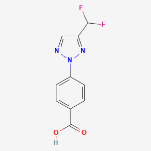 B2874307 4-[4-(Difluoromethyl)triazol-2-yl]benzoic acid CAS No. 2248278-30-8