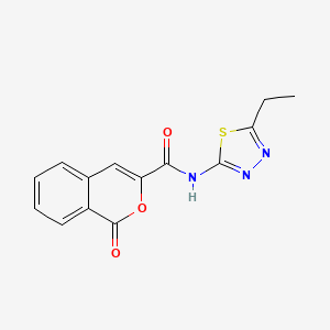 molecular formula C14H11N3O3S B2874317 N-(5-ethyl-1,3,4-thiadiazol-2-yl)-1-oxo-1H-isochromene-3-carboxamide CAS No. 853891-41-5