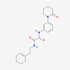 molecular formula C21H27N3O3 B2874415 N'-[2-(cyclohex-1-en-1-yl)ethyl]-N-[3-(2-oxopiperidin-1-yl)phenyl]ethanediamide CAS No. 941919-99-9