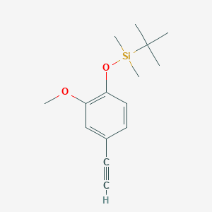 molecular formula C15H22O2Si B2874495 Tert-butyl(4-ethynyl-2-methoxyphenoxy)dimethylsilane CAS No. 173531-47-0