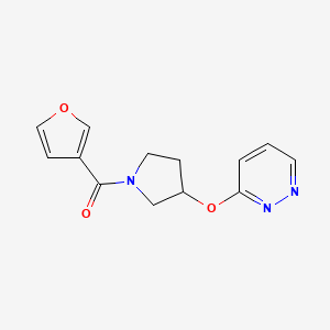 Furan-3-yl(3-(pyridazin-3-yloxy)pyrrolidin-1-yl)methanone