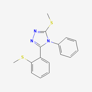 3-(methylsulfanyl)-5-[2-(methylsulfanyl)phenyl]-4-phenyl-4H-1,2,4-triazole