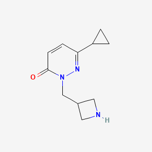 2-[(Azetidin-3-yl)methyl]-6-cyclopropyl-2,3-dihydropyridazin-3-one