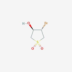 B2874552 (3R,4S)-4-bromo-1,1-dioxothiolan-3-ol CAS No. 1820580-20-8; 20688-40-8