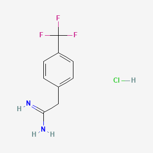 2-[4-(Trifluoromethyl)phenyl]ethanimidamide hydrochloride