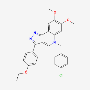 5-(4-chlorobenzyl)-3-(4-ethoxyphenyl)-7,8-dimethoxy-5H-pyrazolo[4,3-c]quinoline