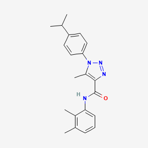 molecular formula C21H24N4O B2874603 N-(2,3-dimethylphenyl)-5-methyl-1-[4-(propan-2-yl)phenyl]-1H-1,2,3-triazole-4-carboxamide CAS No. 902884-47-3
